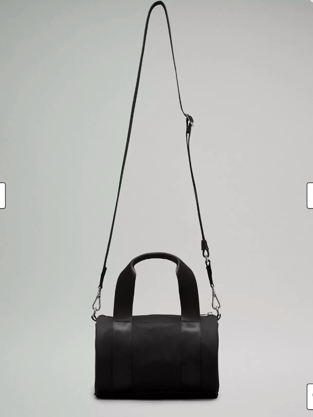 Lululemon‎ Knit Nylon Mini Barrel Duffel Bag 5L Black - Picture 4 of 5
